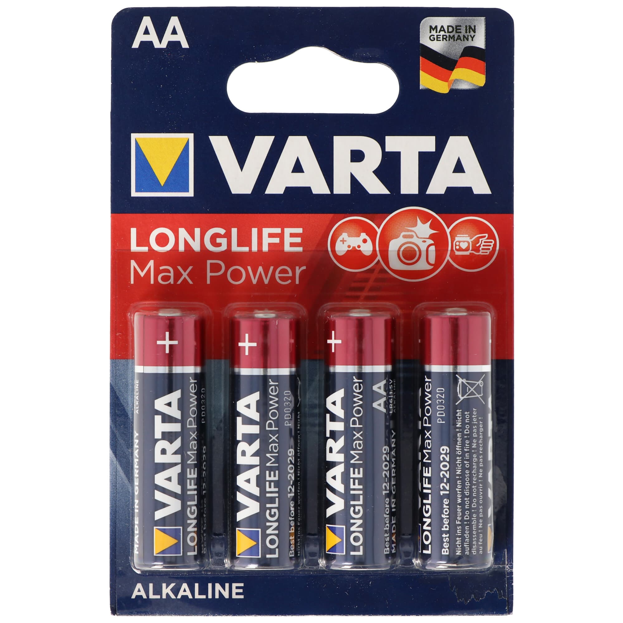 Varta Max-Tech 4706 Mignon AA 4 Blister