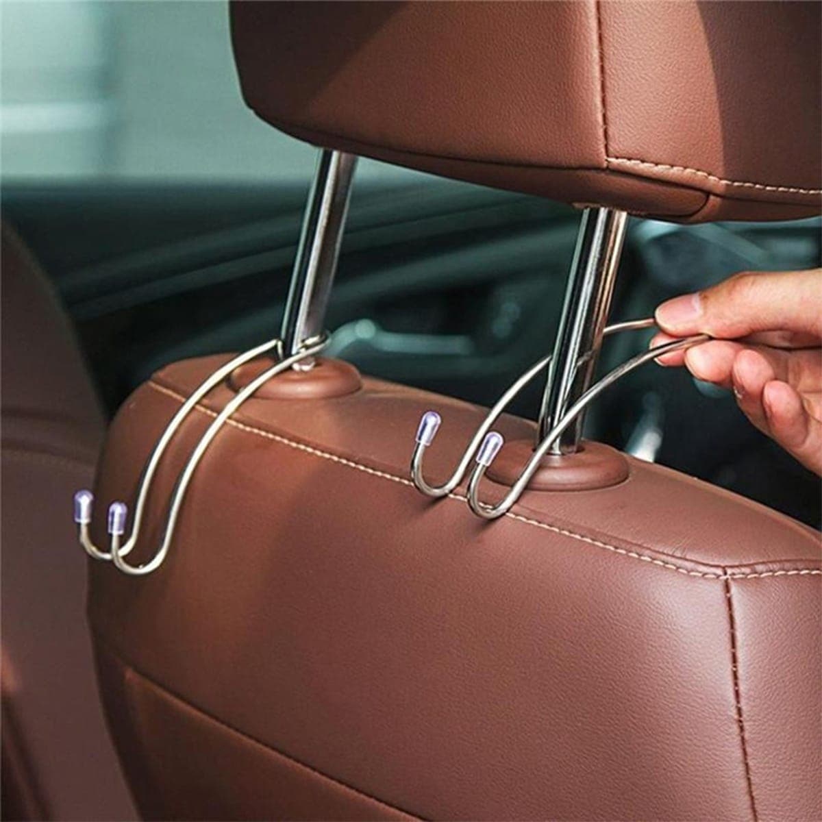 2 PiÃ¨ces Crochet De SiÃ¨ge De Voiture Auto CachÃ© Crochets De Repose-tÃªte ArriÃ¨re Pour Sac Ã€ Main Sac De Magasinage Manteau De Rangement Crochet