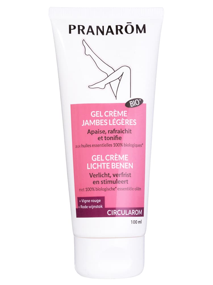 Pranarôm Circularom Gel Crème Bio Jambes Légères Aux Huiles Essentielles Biologiques Nouvelle Formule 100 ml