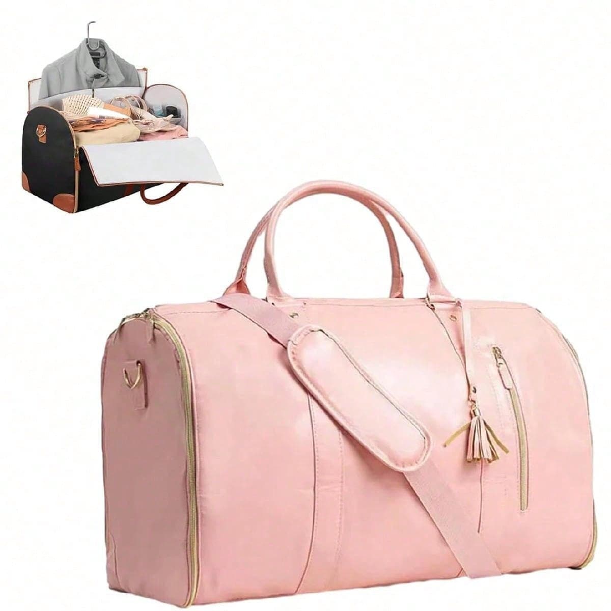 1 pièce sac à habits pour voyage, sac à habits de cabine, 3 en 1 pièce suspendu valise costume weekender sac de voyage, sac pliable pour
