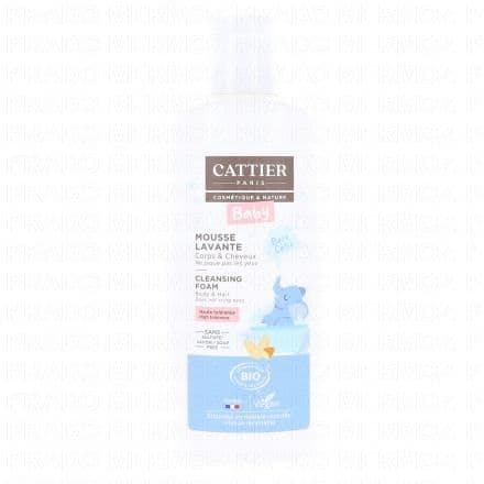 CATTIER Bébé mousse lavante cheveux & corps bio flacon 150ml